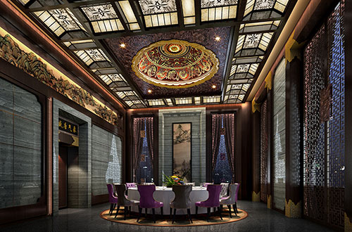 海拉尔低调奢华的新中式酒店设计效果图